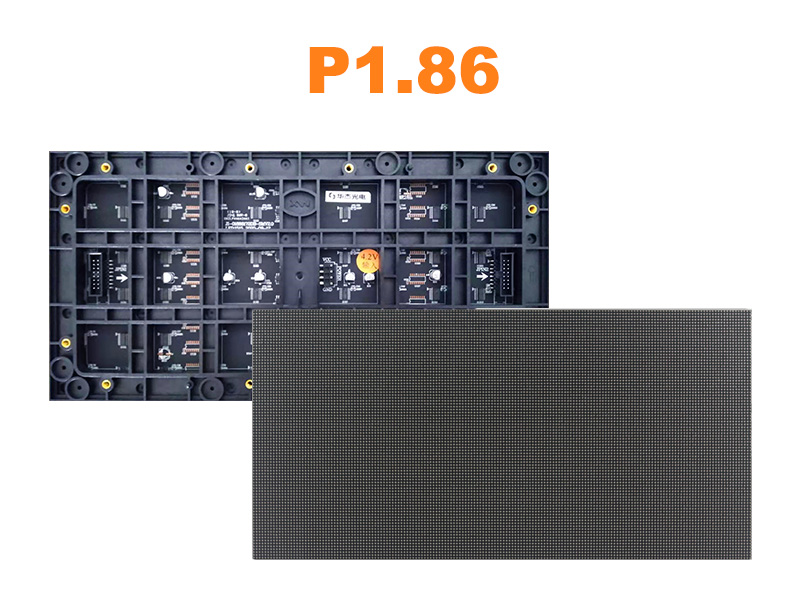 Módulo LED SMD P1.8604 para uso interno, em cores plenas