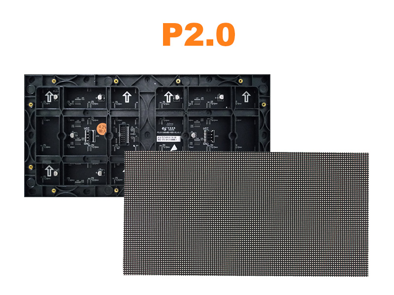 Módulo LED SMD P2 para interiores, colorido.