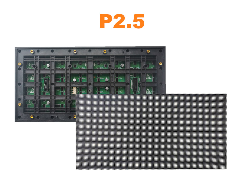 Módulo de display LED P2.5 para uso externo