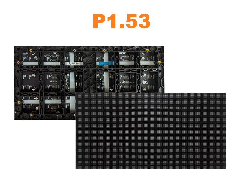 Módulo de LED colorido para ambientes internos, à prova d'água, P1.53 GOB, 320x160mm, 1/52 Scan, espaçamento entre pixels de 1,53mm