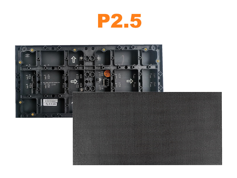 Módulo de LED colorido para ambientes internos, à prova d'água P2.5 GOB, 320x160mm, com espaçamento de pixels de 1/32